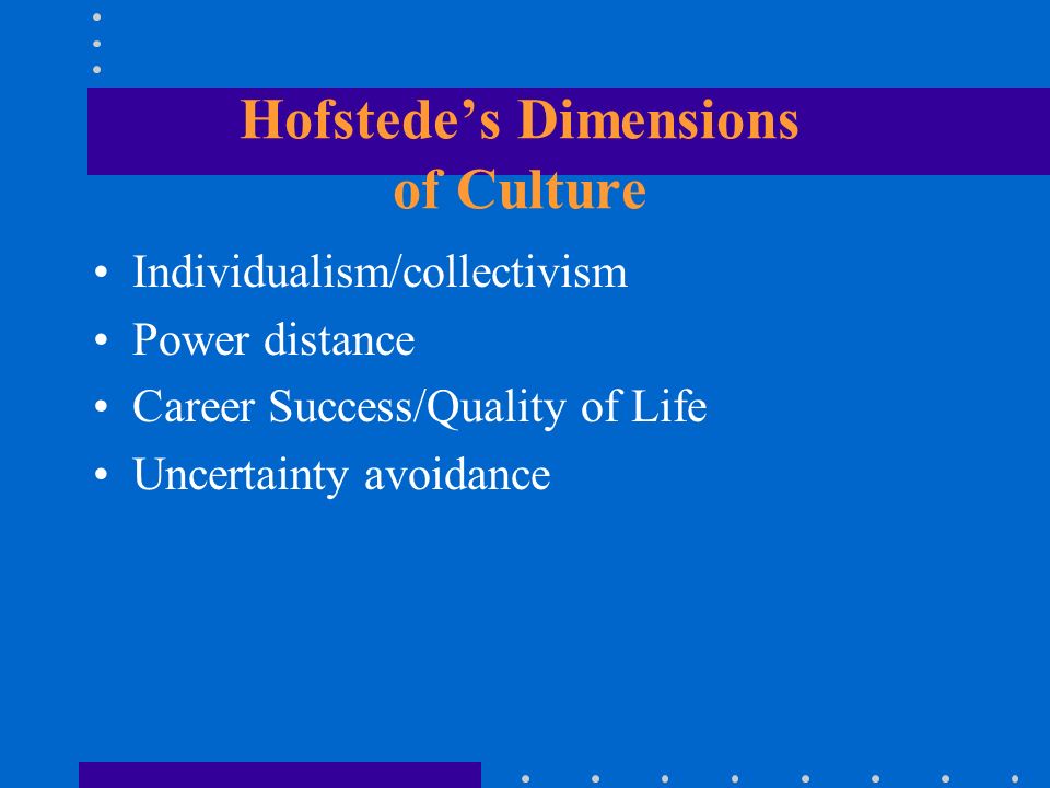 List of the Six Dimensions of Culture & How Each Affect Employee Behavior